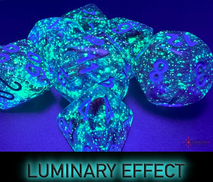 Nebula Mega-hedral Nocturnal/blue Luminary 7-Die Set