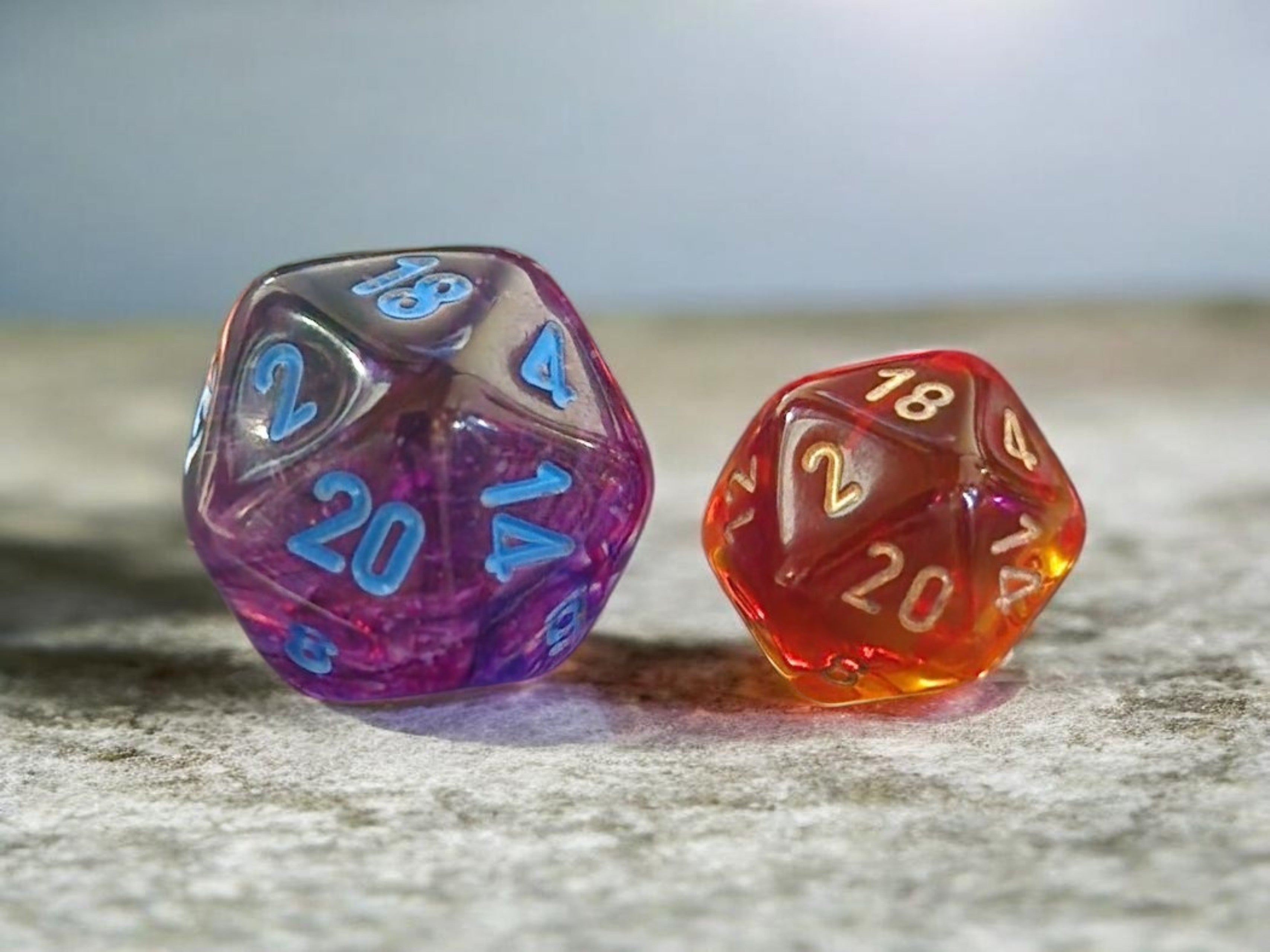 Nebula Mega-hedral Nocturnal/blue Luminary 7-Die Set