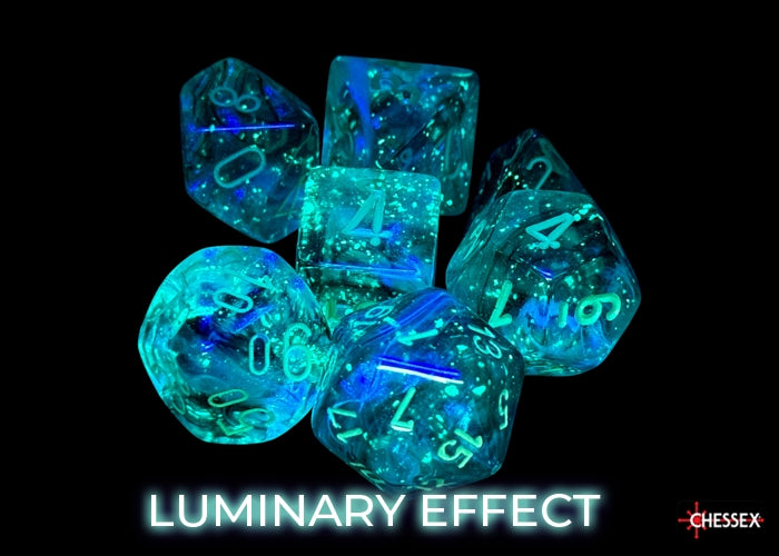 Borealis Kelp/light Green Luminary 7 dice set