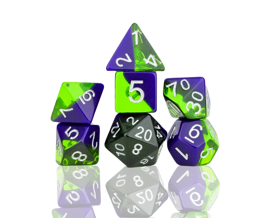 Sea Glass Dice Set